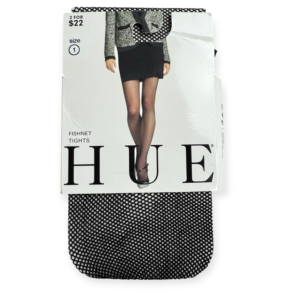 HUE Fishnet Tights Size 1 Black 1 Pair Pack U5823
